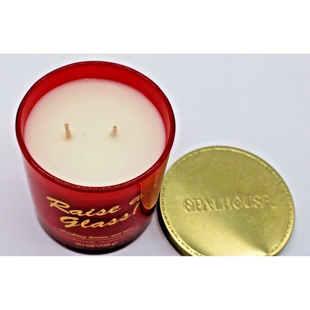 Raise A Glass Candle Sparkling Berries & Rose 15.1 Oz DBL WICK Candle‎ Opalhouse